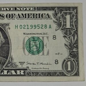 Series 2017A One Dollar Bill "BIRTHDAY" Note H02199528A - Feb 28, 1995 (B347)